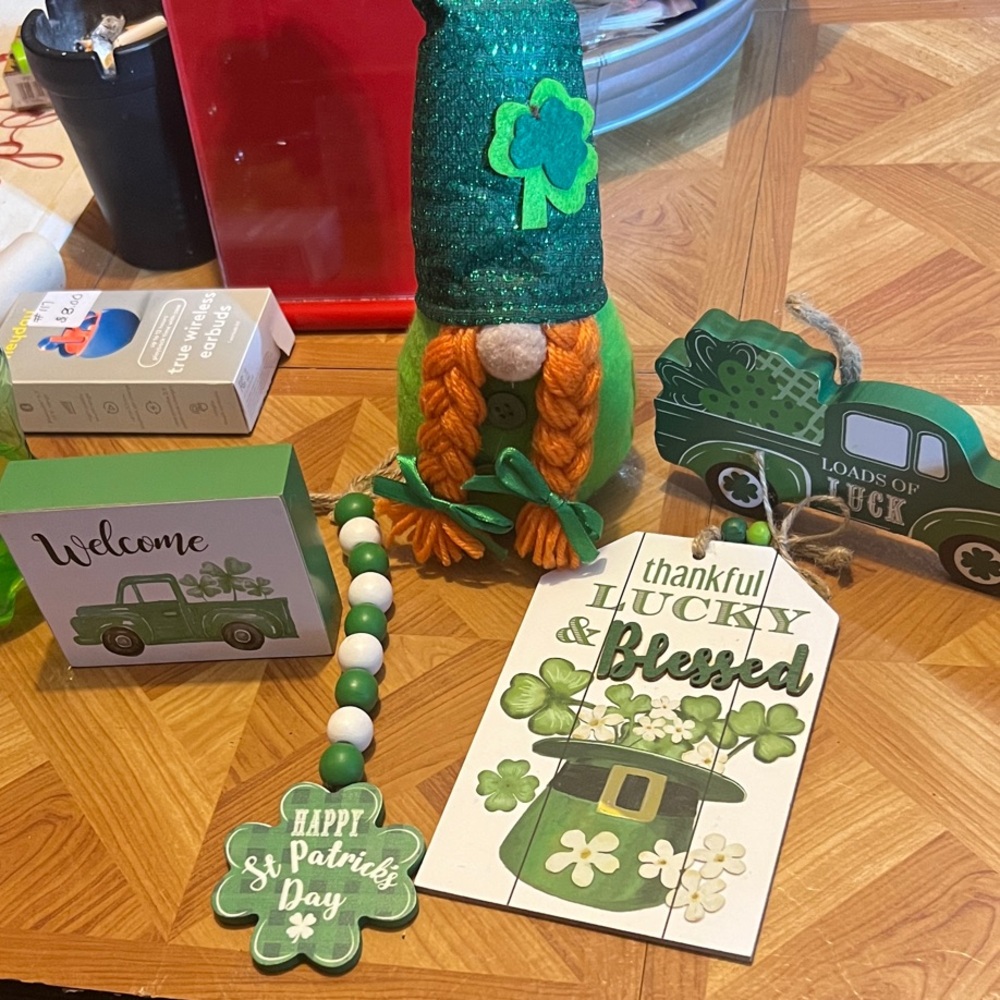 Festive Green Gnome Decoration for St. Patrick's Day